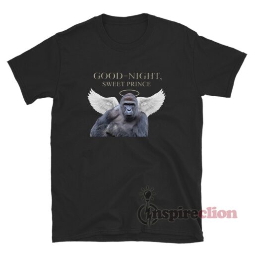 Harambe Gorilla Good Night Sweet Prince T-Shirt