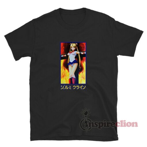 Sailor Moon On Burning Cross Eternal Moon T-Shirt