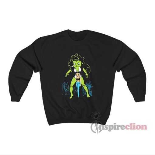 She Hulk Betty Boop Meme Sweatshirt