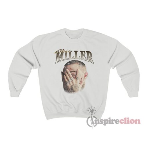 Vintage Portrait Mac Miller Face Sweatshirt