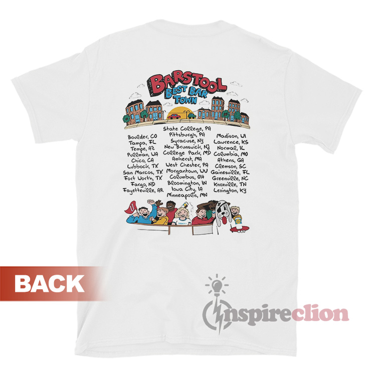 Barstool Best Bar Town 2023 TShirt For Unisex