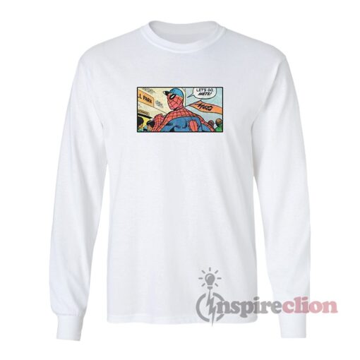 Spider-Man Lets Go Mets Meme Long Sleeves T-Shirt