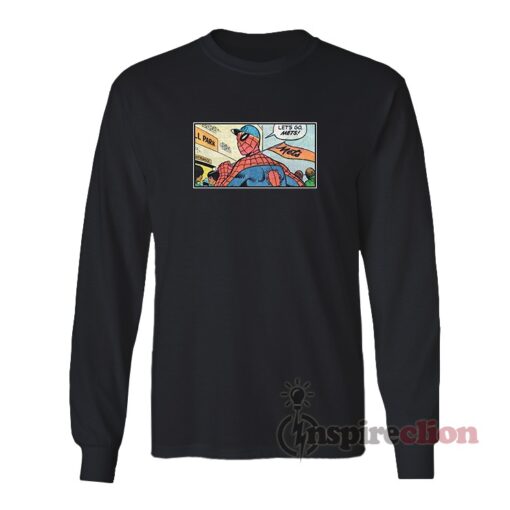 Spider-Man Lets Go Mets Meme Long Sleeves T-Shirt