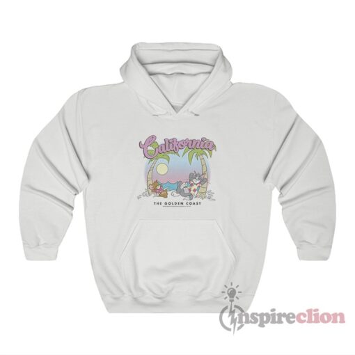 Tom And Jerry California The Golden Coast Vacation Hoodie