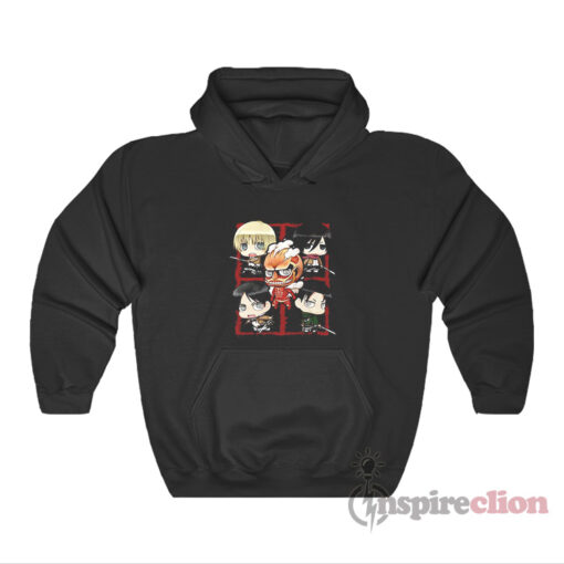 Attack On Titan Chibi Characters Hoodie