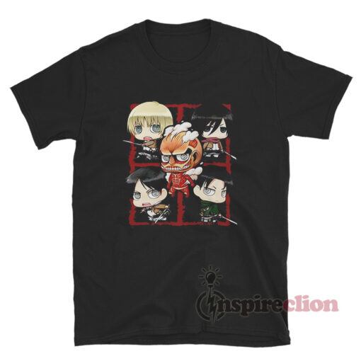 Attack On Titan Chibi Characters T-Shirt