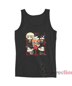 Attack On Titan Chibi Characters Tank Top