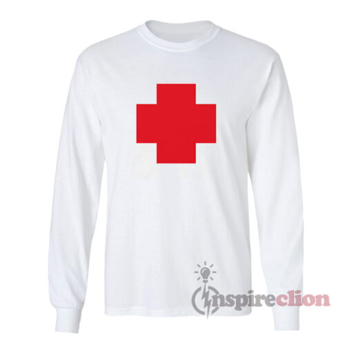 Friends Tv Show Rachel Red Cross Symbol Long Sleeves T-Shirt