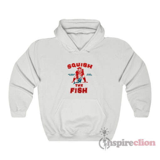 New England Patriots And Miami Dolphins Squish The Fish Hoodie