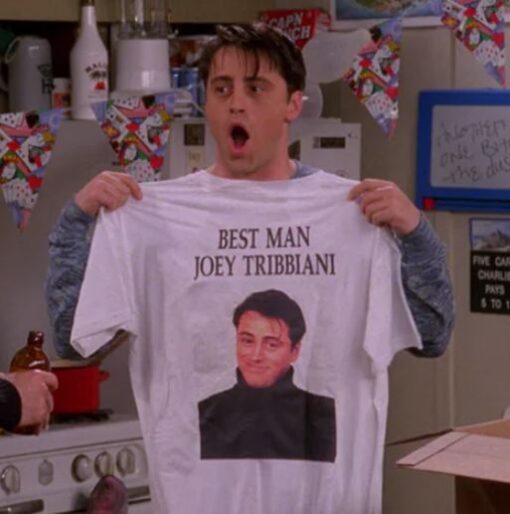 Ross Geller Bachelor Bash Best Man Joey Tribbiani Friends T-Shirt