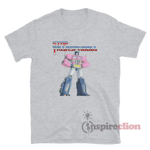 Transformers Optimus Prime Stop Transphobia T-Shirt