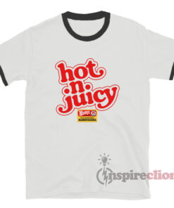 Vintage Wendy’s Hot N Juicy Ringer T-Shirt