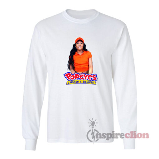Jayla Foxx Popeyes Chicken And Biscuits Long Sleeves T-Shirt