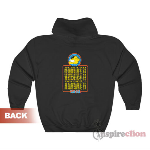The Simpsons Featuring Phish Springfield Tour Hoodie