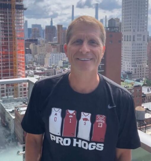 Eric Musselman Arkansas Razorbacks Basketball Pro Hogs T-Shirt