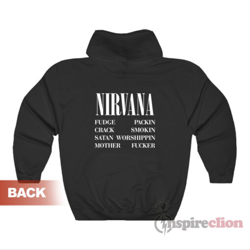Vintage Nirvana Vestibule Fudge Packin Crack Smokin Hoodie