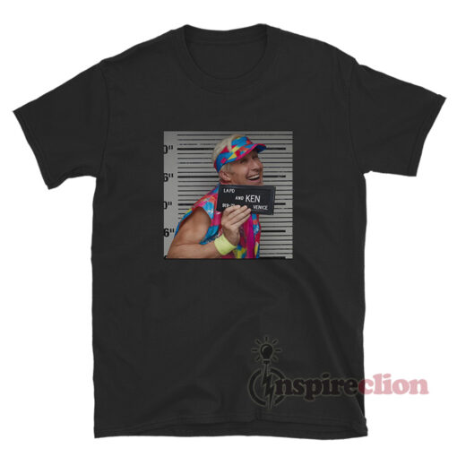 Ryan Gosling Ken Barbie Mugshot T-Shirt - Inspireclion.com