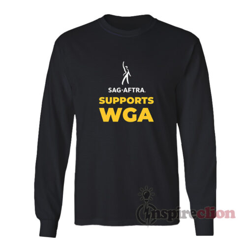 Sag Aftra Support Wga Solidarity Long Sleeves T-Shirt