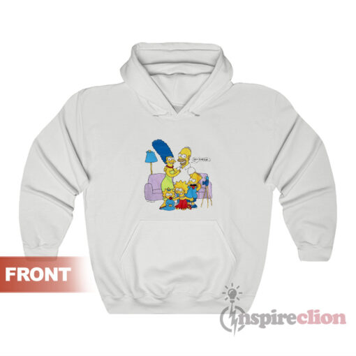 Vintage The Simpsons Family Portrait Say Cheese Hoodie