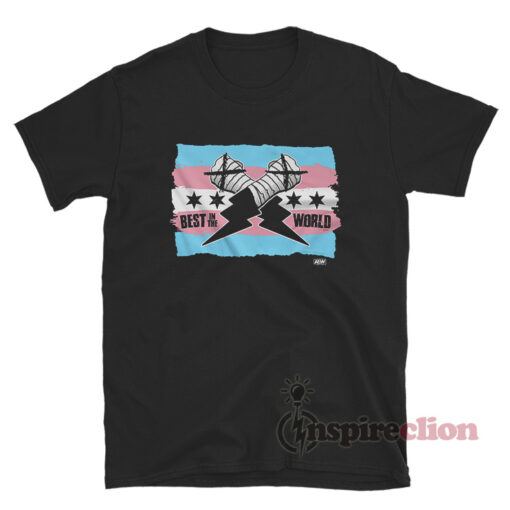 AEW CM Punk Best In The World Trans Pride T-Shirt