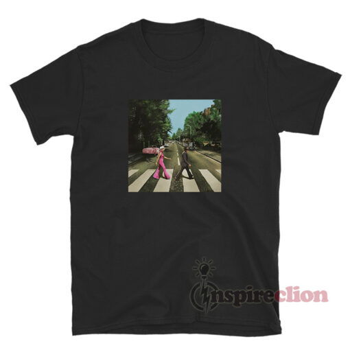 Barbenheimer Barbie Oppenheimer Abbey Road Meme T-Shirt