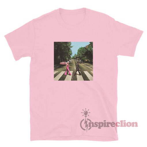 Barbenheimer Barbie Oppenheimer Abbey Road Meme T-Shirt