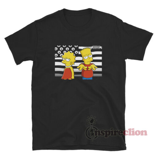 Bart And Lisa The Simpsons Outkast Stankonia Parody T-Shirt