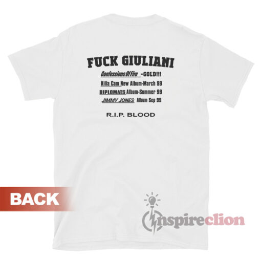 Harlem World Diplomats Fuck Giuliani T-Shirt