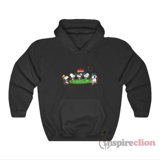 Peanuts Snoopy Playing Cards Poker Hoodie