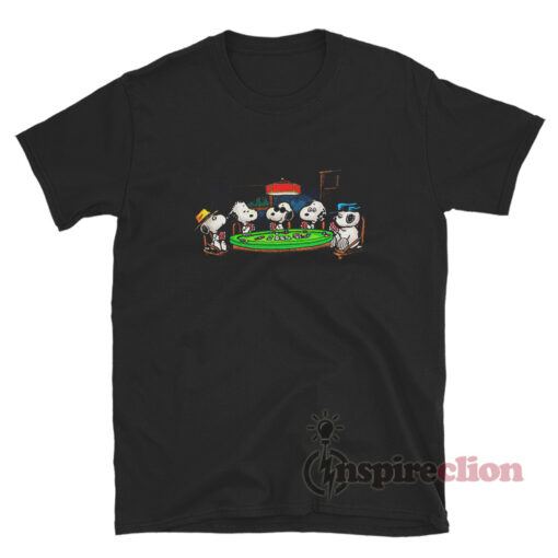 Peanuts Snoopy Playing Cards Poker T-Shirt