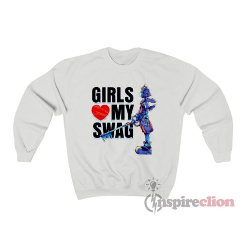 Sora Girls Love My Swag Kingdom Hearts Sweatshirt