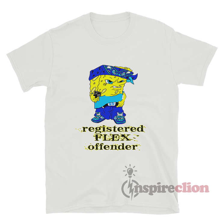 Spongebob Registered Flex Offender T-Shirt - Inspireclion.com