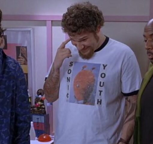 The 40 Year Old Virgin Seth Rogen Sonic Youth Dirty Ringer T-Shirt