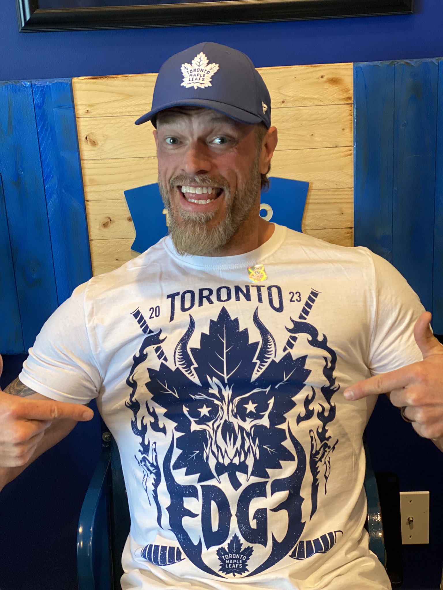 WWE Superstar Edge and Maple Leafs Collaborate On Another New Shirt Ahead  of Smackdown - The Hockey News Toronto Maple Leafs News, Analysis and More