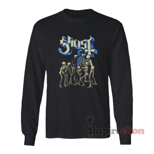 Dance Macabre Ghost Long Sleeves T-Shirt