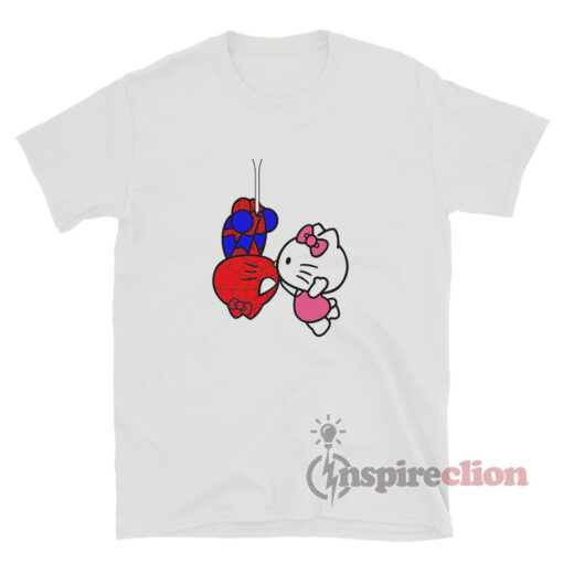 Spiderman Hello Kitty Kissing T-Shirt