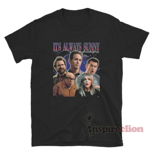 Vintage It's Always Sunny In Philadelphia Characters T-Shirt