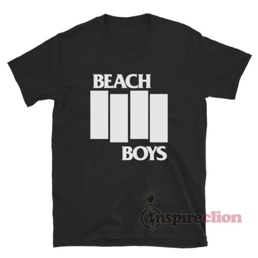 Beach Boys Black Flag Logo Parody T-Shirt