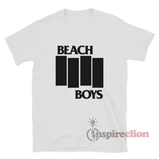 Beach Boys Black Flag Logo Parody T-Shirt