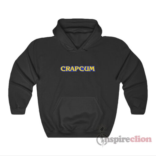 Crapcum Crapcom Logo Parody Meme Hoodie