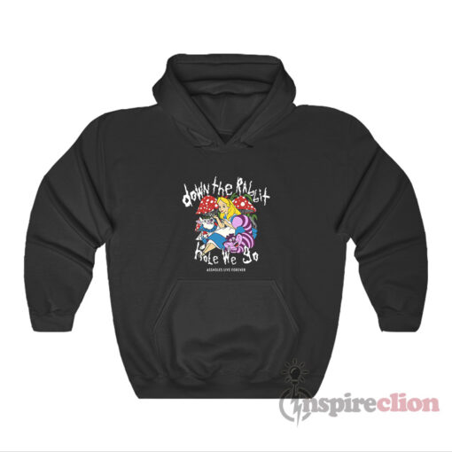 Assholes Live Forever Down The Rabbit Hole We Go Hoodie
