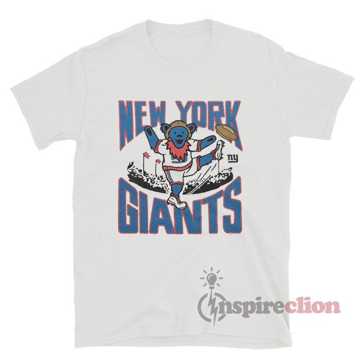 New York Giants / Grateful Dead Custom Printed T-Shirt