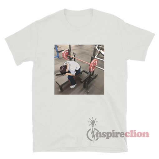 Neon Genesis Evangelion Shinji Ikari Anime Gym Meme T-Shirt
