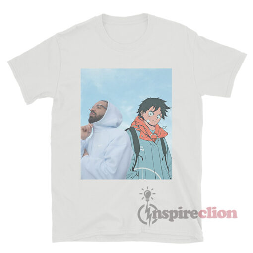 One Piece Monkey D Luffy x Drake For All The Dogs T-Shirt