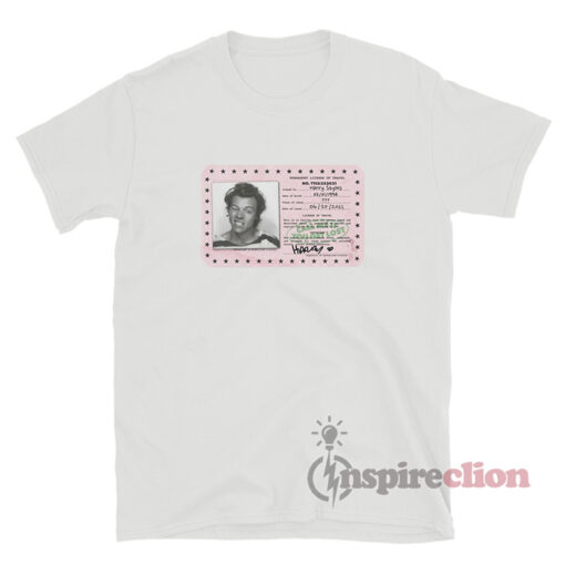 Permanent License Of Travel Card Harry Styles T-Shirt