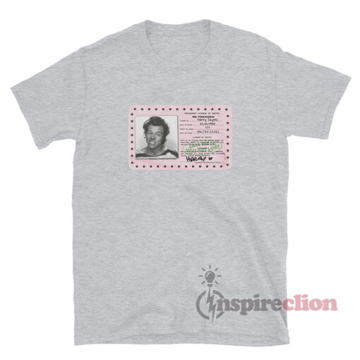 Permanent License Of Travel Card Harry Styles T-Shirt