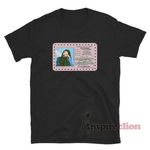 Permanent License Of Travel Card Olivia Rodrigo T-Shirt