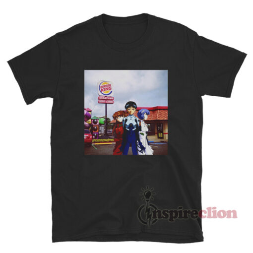 Rei Asuka Shinji Neon Genesis Evangelion Burger King Meme Shirt