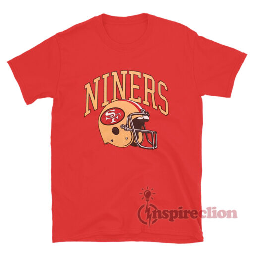 San Francisco 49ers Niners Helmet Retro T-Shirt