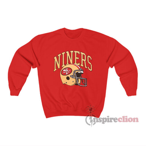 San Francisco 49ers Niners Helmet Retro Sweatshirt